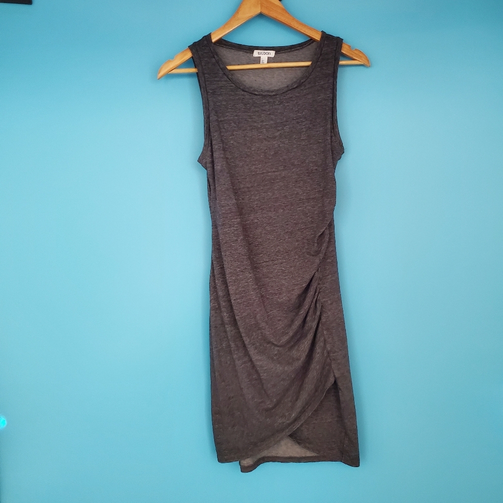 Tildon Dress Size Small Tank Top Gray